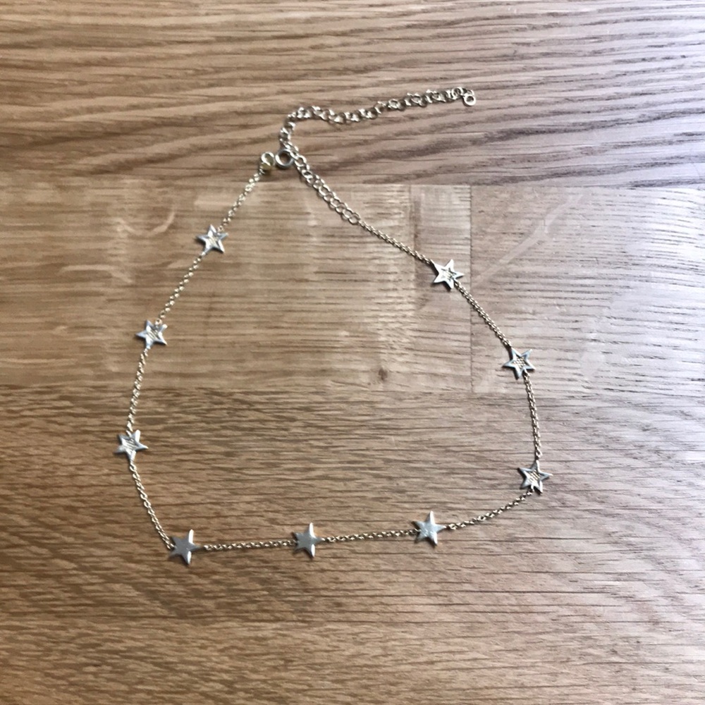 Gold plated star choker
